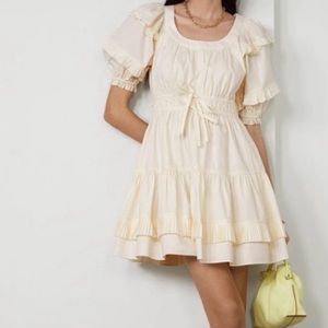 Ulla Johnson Cream Mini Dress